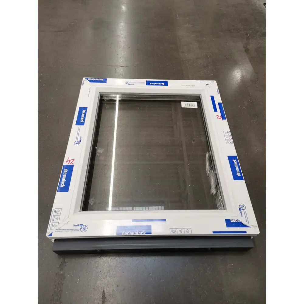 Фото 4 Пластиковое окно ПВХ Deceuninck глухое 800x800мм (ШхВ) двухкамерный стеклопакет белый