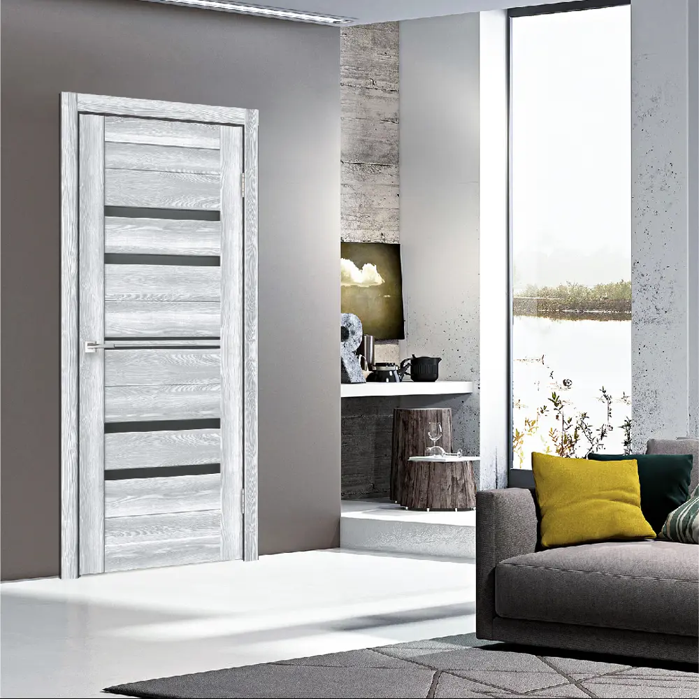 Фото 6 Дверь межкомнатная Velldoris Xline 6 остеклённая 200x80см ПВХ цвет клён айс без замка и петель