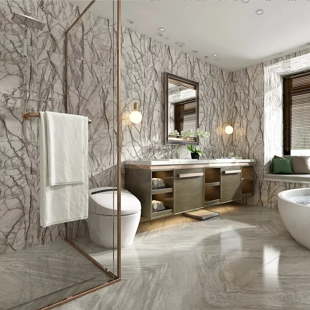 Фото 13 Комплект панелей ПВХ Lako decor Мрамор светло-серый мрамор 300x300x2мм 5м² 56шт Фото 13 Комплект панелей ПВХ Lako decor Мрамор светло-серый мрамор 300x300x2мм 5м² 56шт