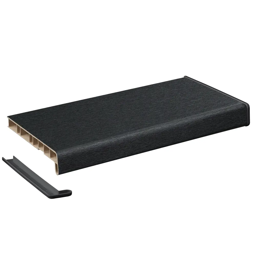 Фото Подоконник Crystallit 800x250мм графит clean touch матовый