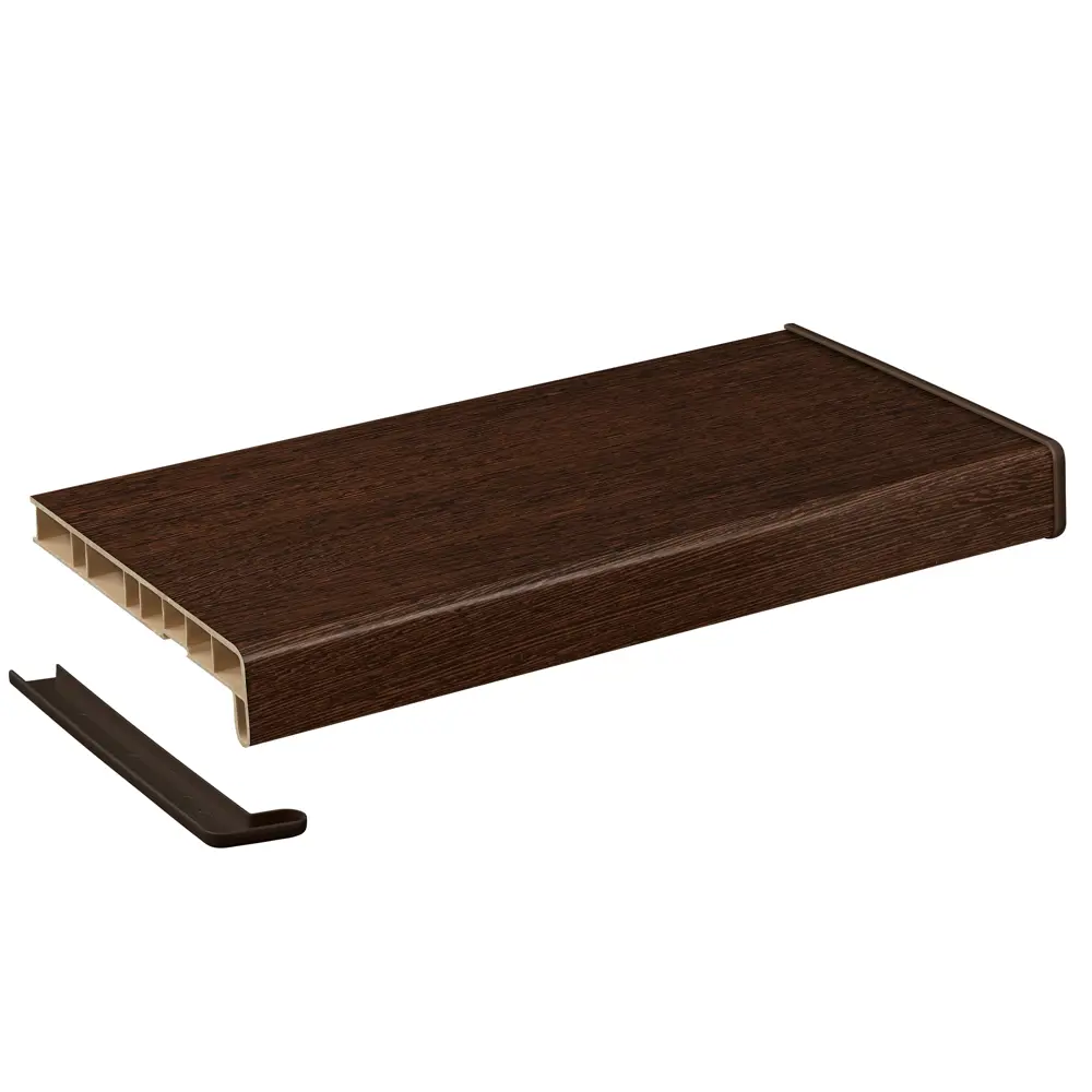 Фото Подоконник Crystallit 1100x350мм венге матовый Фото Подоконник Crystallit 1100x350мм венге матовый