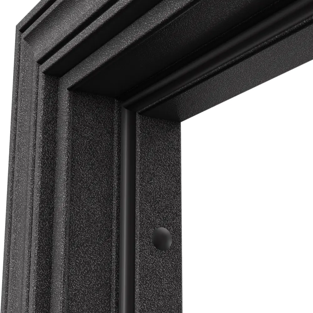 Фото 7 Входная дверь Torex Flat-L правый 205x86см цвет черный шелк/лиственница белая с зеркалом