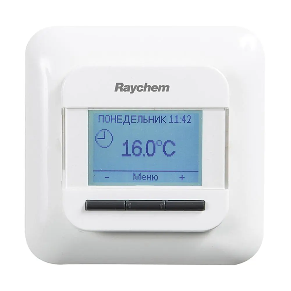Фото Терморегулятор для теплого пола Raychem NRG-DM электронный программируемый цвет белый Фото Терморегулятор для теплого пола Raychem NRG-DM электронный программируемый цвет белый