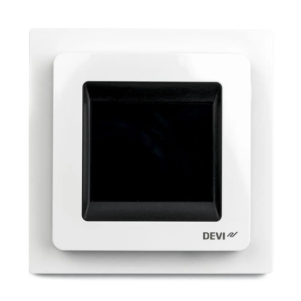Фото 2 Терморегулятор для теплого пола Devireg Touch цифровой 3680 Вт цвет белый Фото 2 Терморегулятор для теплого пола Devireg Touch цифровой 3680 Вт цвет белый