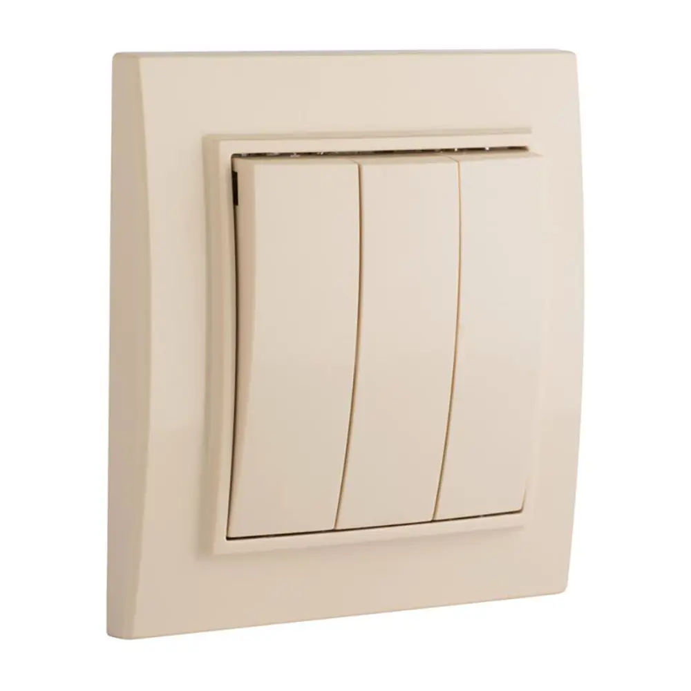 Фото 2 Выключатель EKF Basic Минск ERV10-024-20 Бежевый Фото 2 Выключатель EKF Basic Минск ERV10-024-20 Бежевый
