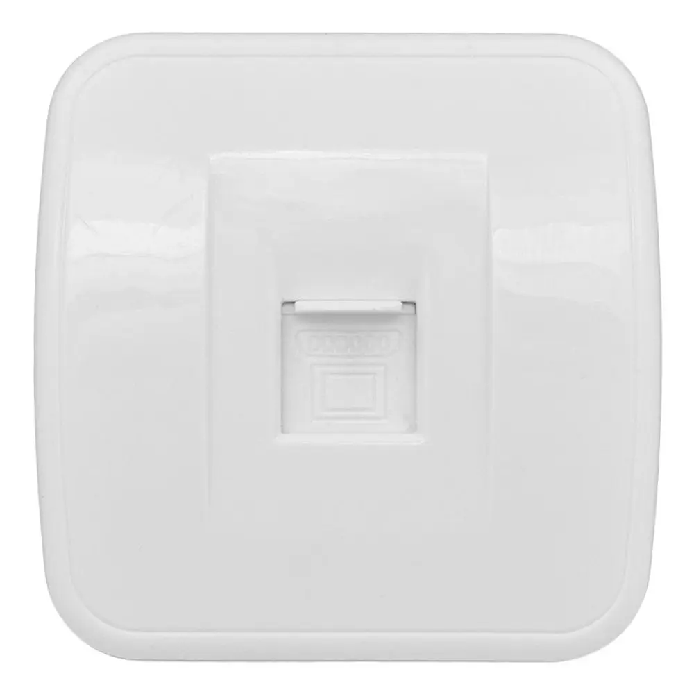 Фото Розетка компьютерная накладная EKF Минск EGK01-035-10 RJ-45 цвет белый Фото Розетка компьютерная накладная EKF Минск EGK01-035-10 RJ-45 цвет белый