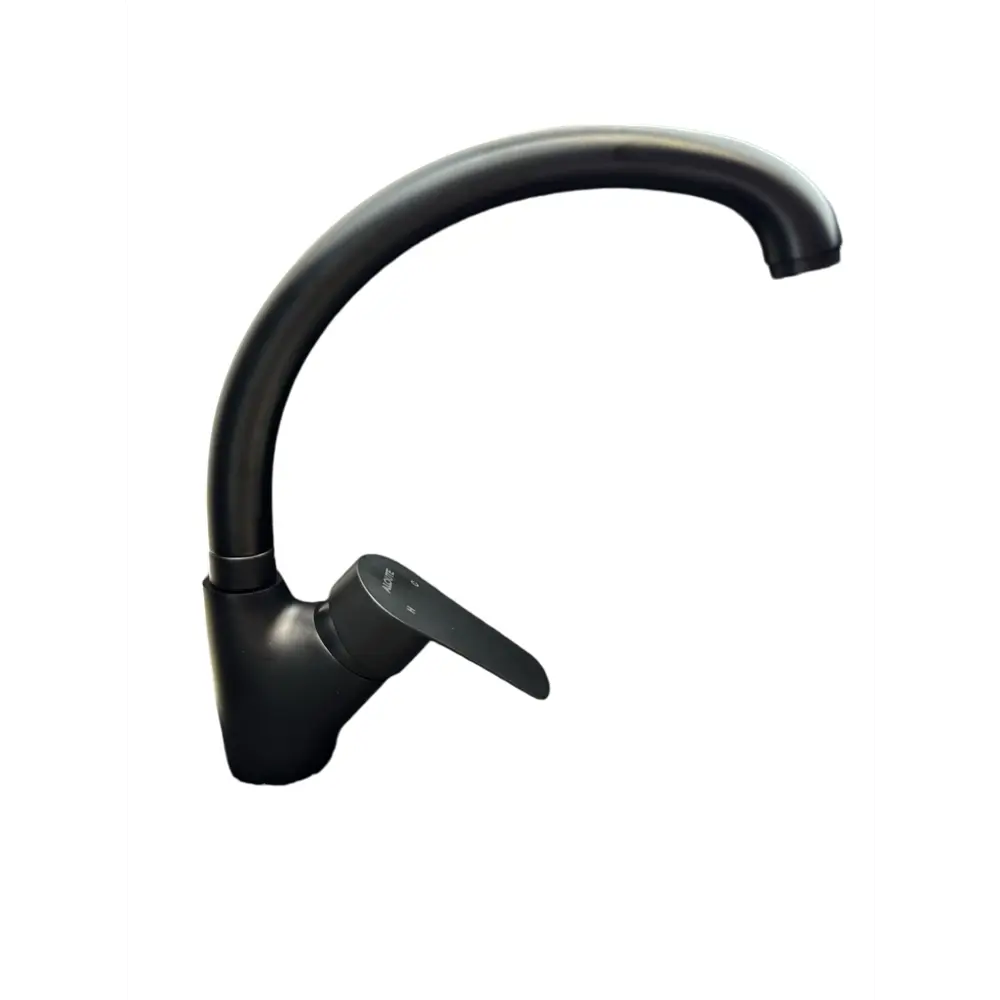 Фото 7 Смеситель для кухни Aloute A0813H поворотный излив 23 см цвет черный