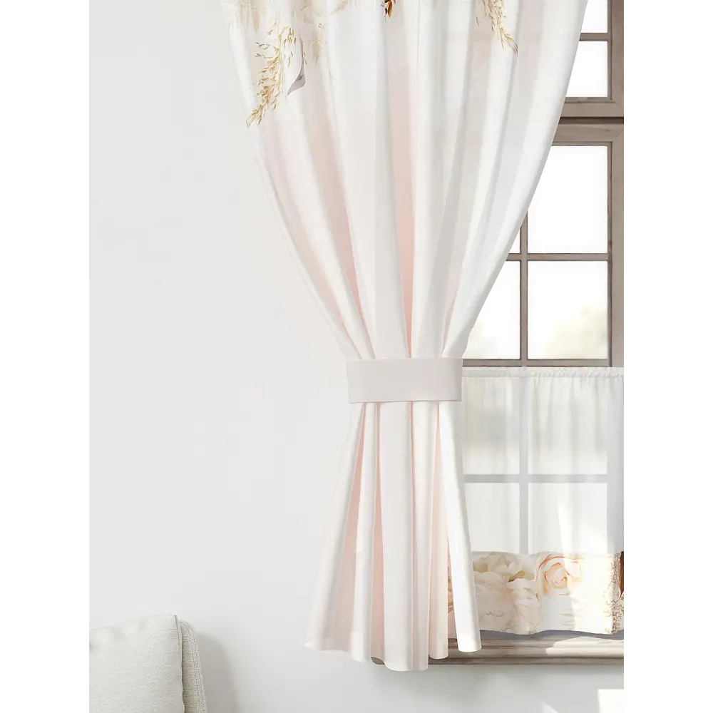 Фото 4 Комплект штор Comfy way Иномик - 01 CW705001-160 на шторной ленте 160x150 см цвет бежевый Фото 4 Комплект штор Comfy way Иномик - 01 CW705001-160 на шторной ленте 160x150 см цвет бежевый