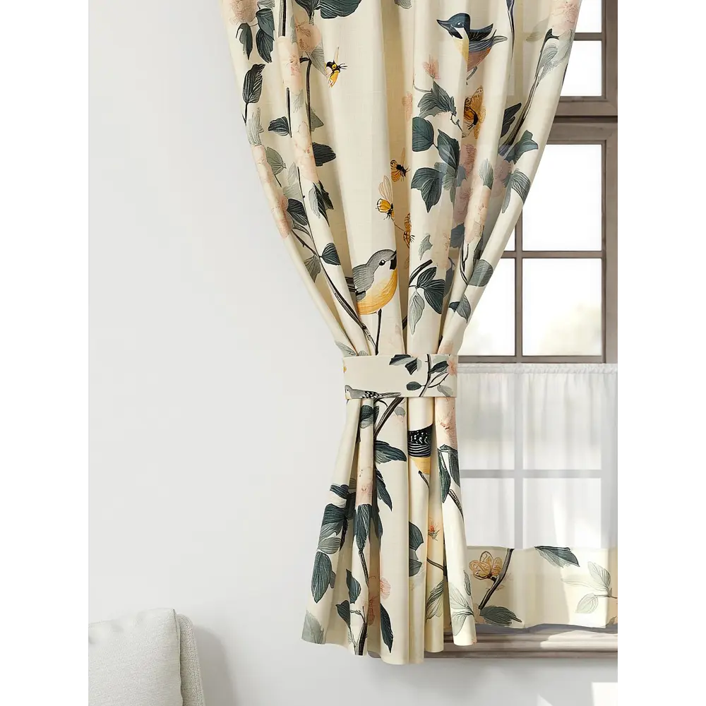 Фото 3 Комплект штор Comfy way Иномик - 22 CW705022-160 на шторной ленте 160x150 см цвет бежевый Фото 3 Комплект штор Comfy way Иномик - 22 CW705022-160 на шторной ленте 160x150 см цвет бежевый