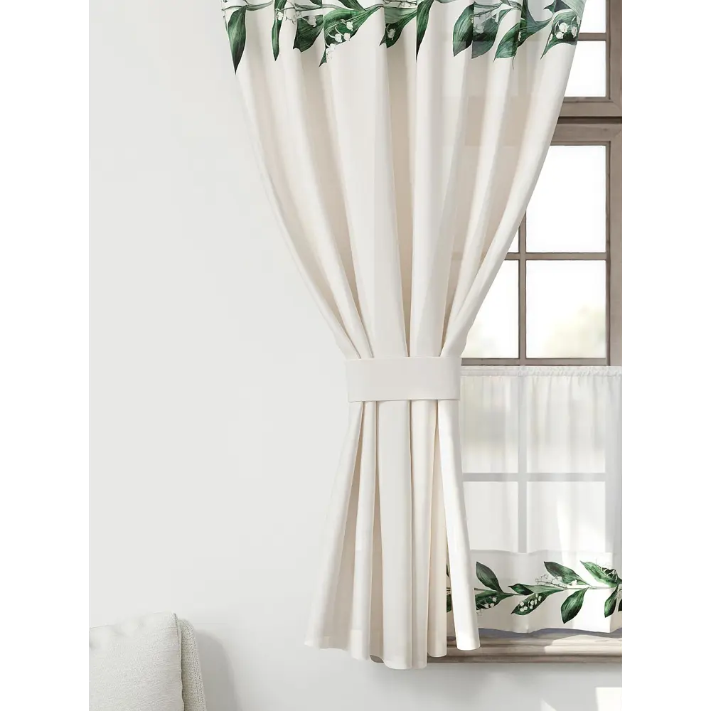 Фото 4 Комплект штор Comfy way Иномик - 41 CW705041-160 на шторной ленте 160x150 см цвет бежевый Фото 4 Комплект штор Comfy way Иномик - 41 CW705041-160 на шторной ленте 160x150 см цвет бежевый