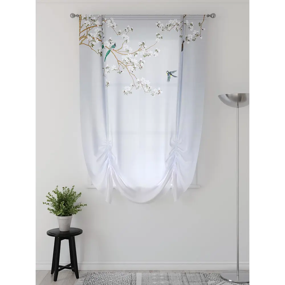 Фото 2 Тюль Comfy Way 150x200 см 2 шт Фартос 109 CW514109-200 цвет белый