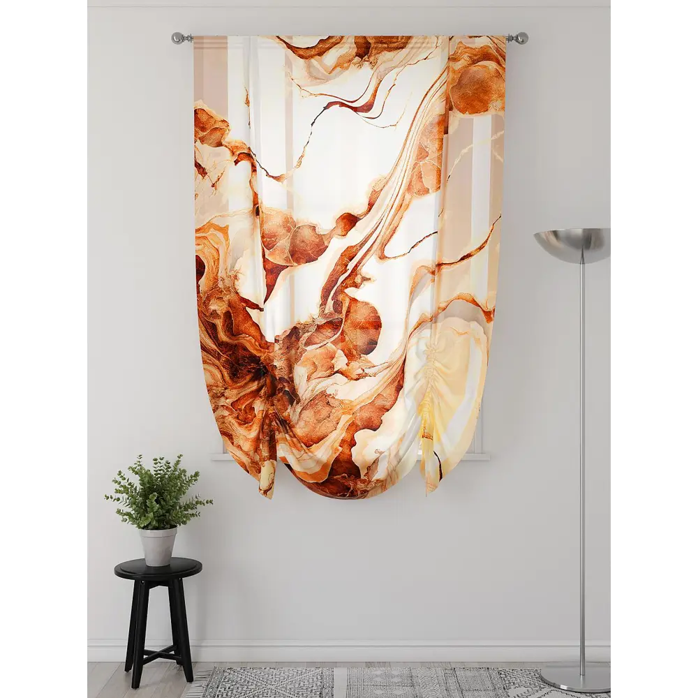 Фото 2 Тюль Comfy way Фартос - 52 CW514052-200 на шторной ленте 200x150 см цвет оранжевый Фото 2 Тюль Comfy way Фартос - 52 CW514052-200 на шторной ленте 200x150 см цвет оранжевый
