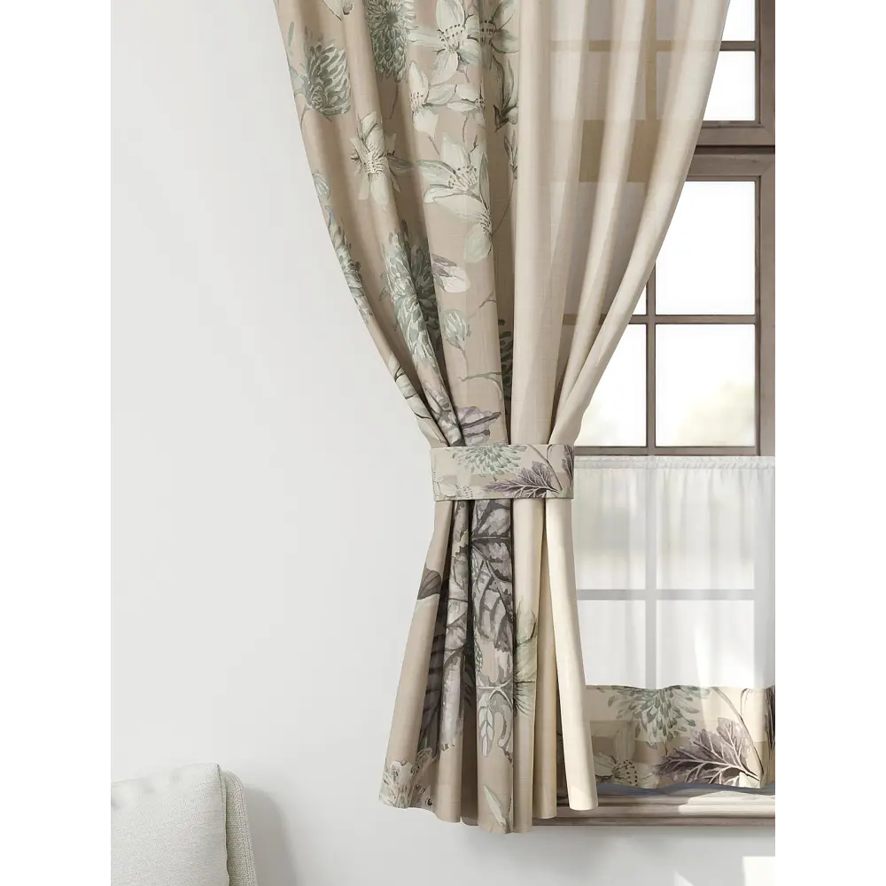 Фото 4 Комплект штор Comfy way CW705136-160 на шторной ленте 160x150 см цвет светло-бежевый, светло-бежевый, слоновая кость, темно-бежевый Фото 4 Комплект штор Comfy way CW705136-160 на шторной ленте 160x150 см цвет светло-бежевый, светло-бежевый, слоновая кость, темно-бежевый