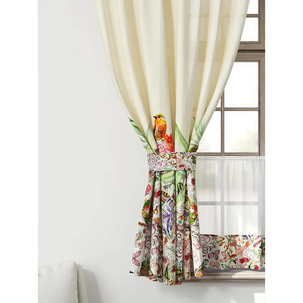 Фото 4 Комплект штор Comfy way CW705178-160 на шторной ленте 160x150 см цвет разноцветный Фото 4 Комплект штор Comfy way CW705178-160 на шторной ленте 160x150 см цвет разноцветный