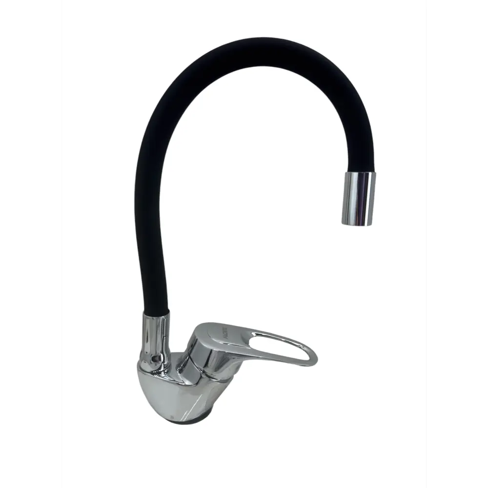 Фото 6 Смеситель для кухни Aloute A3193-2 поворотный излив 15 см цвет хром