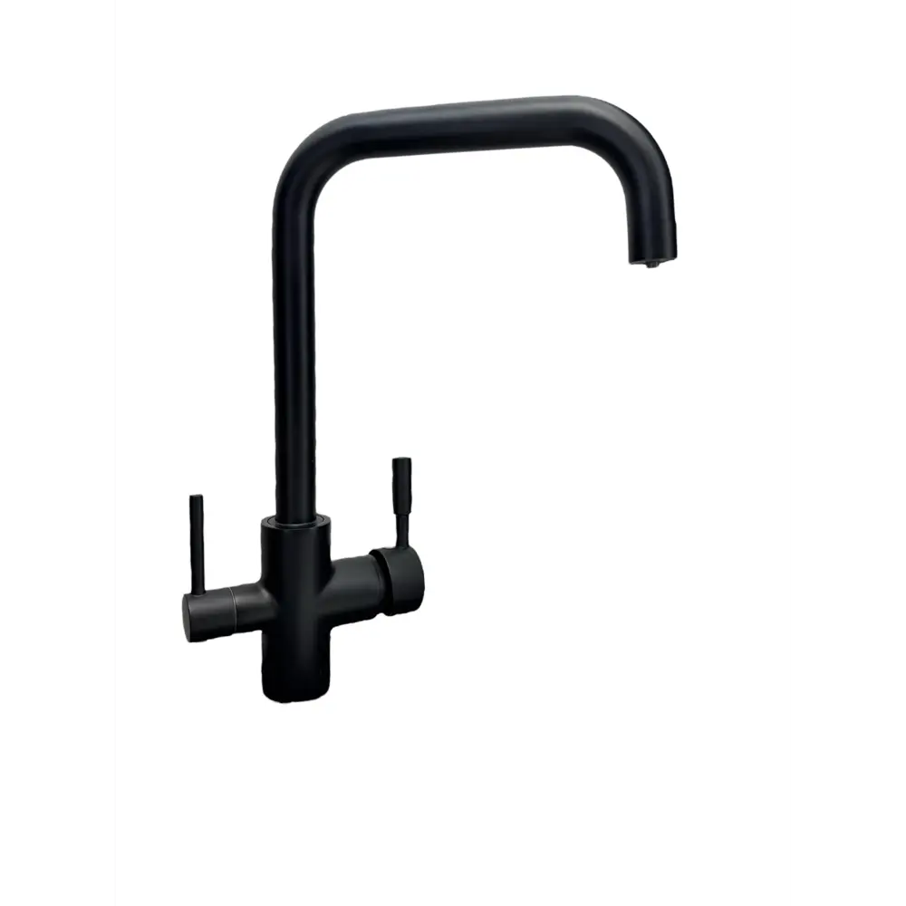Фото 10 Смеситель для кухни Aloute A60713H поворотный излив 25 см цвет черный Фото 10 Смеситель для кухни Aloute A60713H поворотный излив 25 см цвет черный