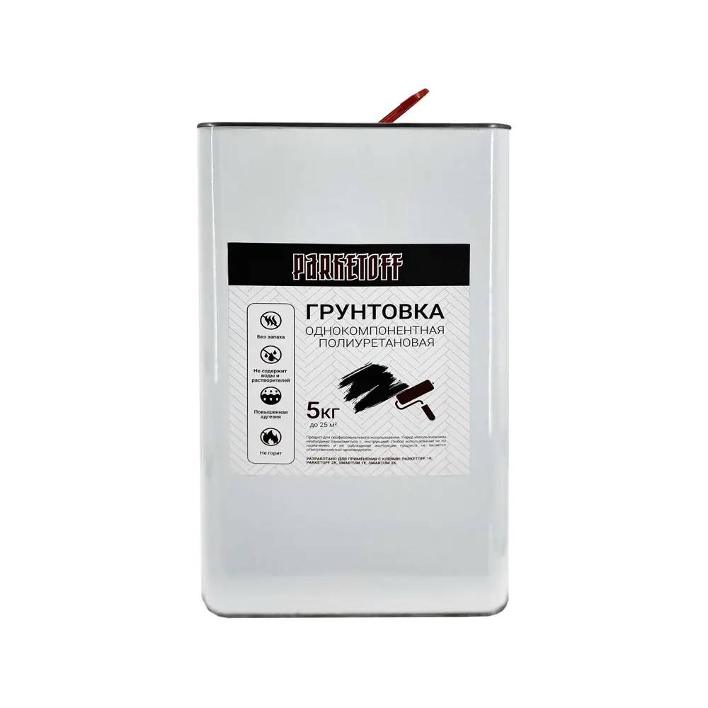 Фото Грунтовка Parketoff 1К/5 5л Фото Грунтовка Parketoff 1К/5 5л