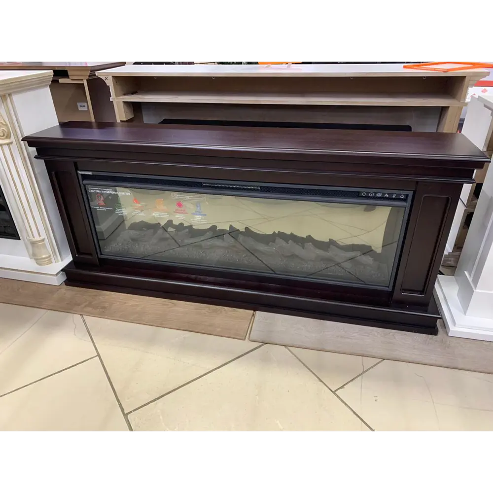 Фото 2 Каминокомплект Inter Flame Стаффорд темный дуб с очагом FreeSpace 60 Фото 2 Каминокомплект Inter Flame Стаффорд темный дуб с очагом FreeSpace 60