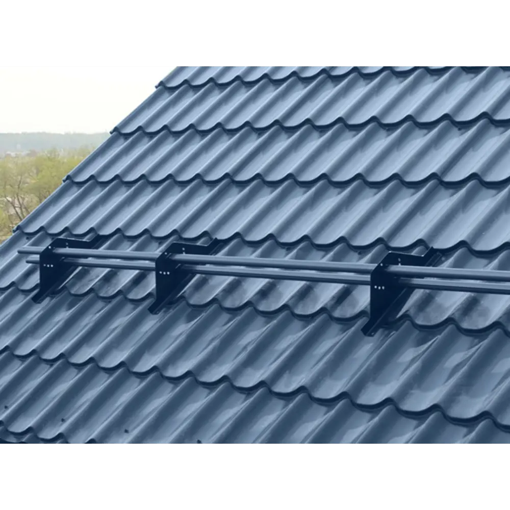 Фото 4 Снегозадержатель трубчатый Upforming 3шт х 1м RAL 5003 синий