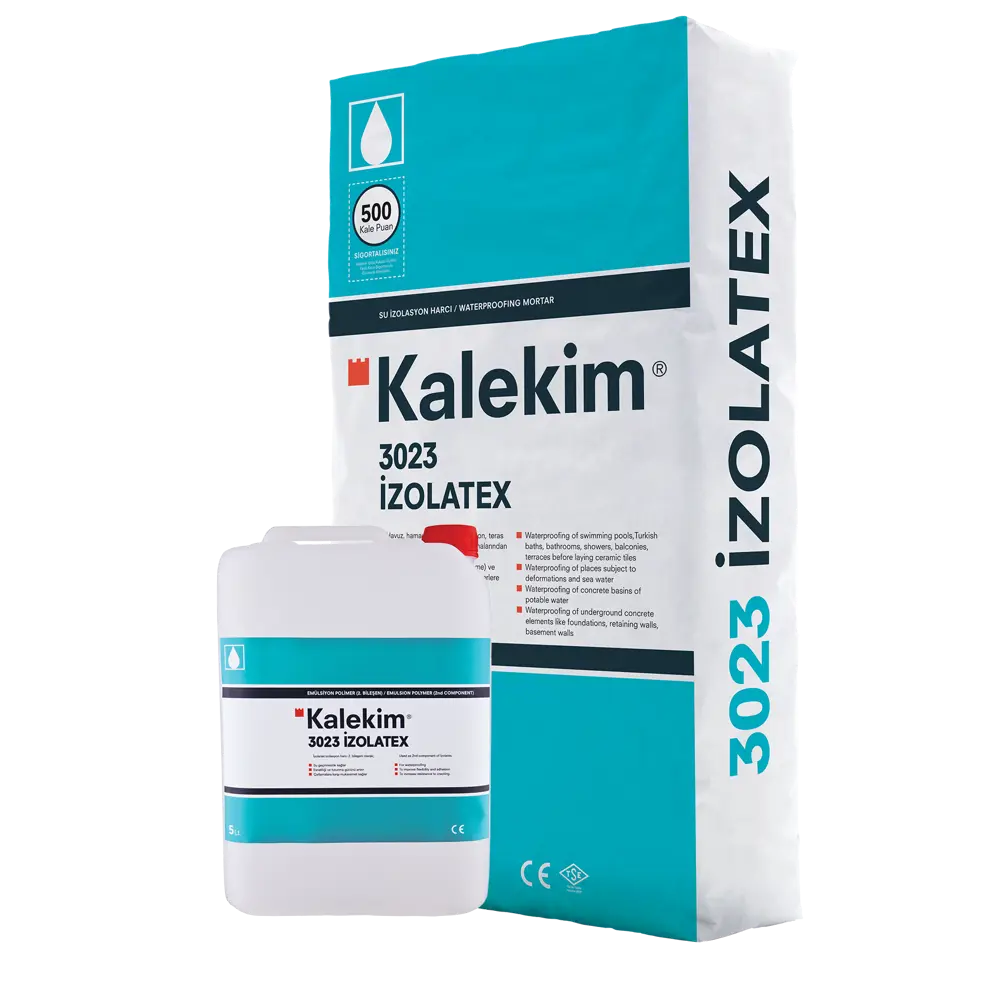 Фото Гидроизоляция двухкомпонентная Kalekim 3023 İzolatex 25кг Фото Гидроизоляция двухкомпонентная Kalekim 3023 İzolatex 25кг