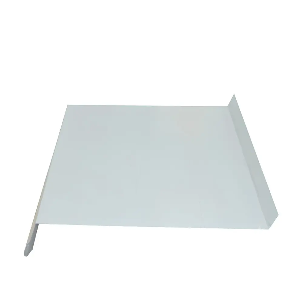 Фото Отлив оцинкованный Айскул Групп 70x2000мм белый Фото Отлив оцинкованный Айскул Групп 70x2000мм белый