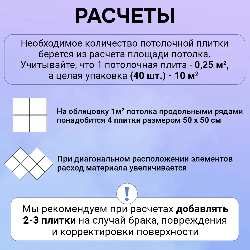 Фото 3 Потолочная плита DePlast DP-8 50x50 см 10 кв.м 40 шт Фото 3 Потолочная плита DePlast DP-8 50x50 см 10 кв.м 40 шт