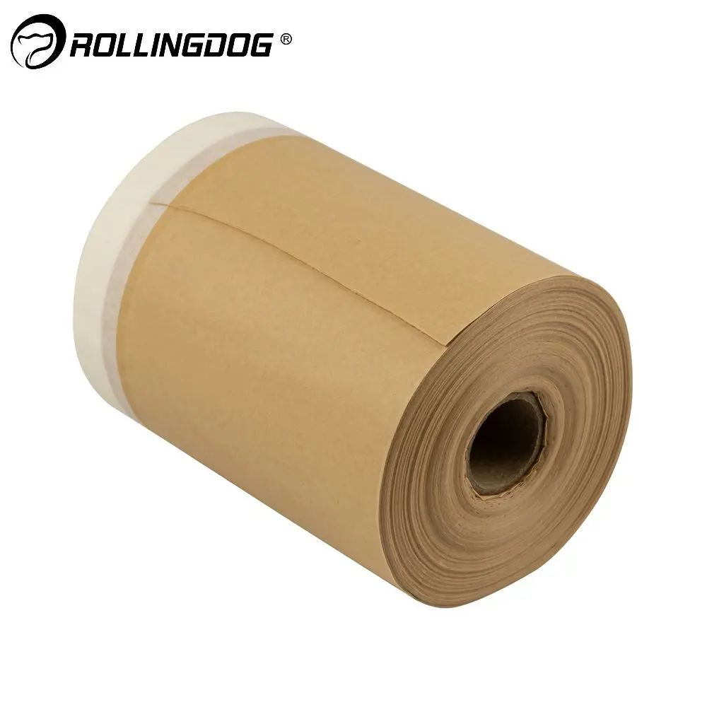Фото Укрывная пленка Rollingdog 0.18x25м белый/коричневый Фото Укрывная пленка Rollingdog 0.18x25м белый/коричневый