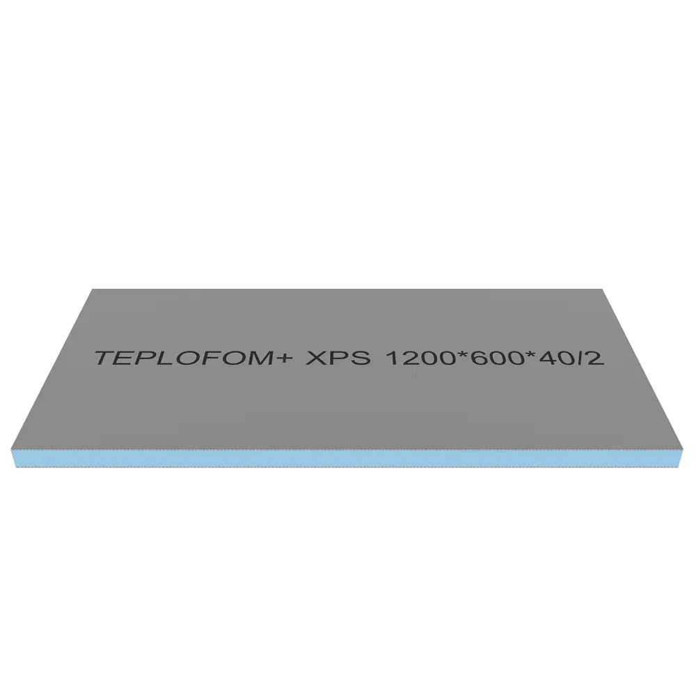 Фото Конструкционная панель XPS Teplofom+ 1200x600x40мм 0.72м² двусторонний слой Фото Конструкционная панель XPS Teplofom+ 1200x600x40мм 0.72м² двусторонний слой