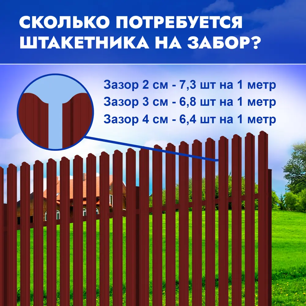 Фото 3 Штакетник Strong НФ-00009323 п-образный 20 мм 150 см односторонний фигурный красный Фото 3 Штакетник Strong НФ-00009323 п-образный 20 мм 150 см односторонний фигурный красный