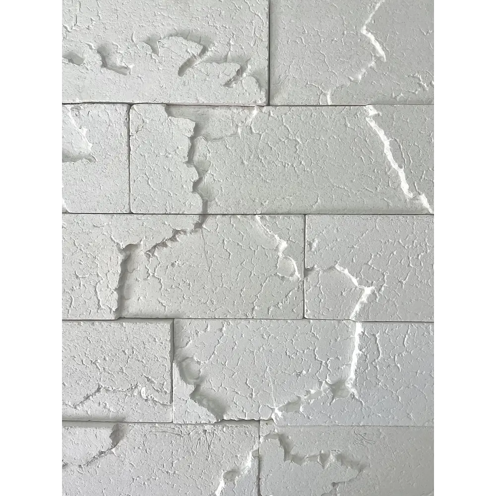 Фото 2 Декоративный гипсовый камень Мастер глинка Кирпич 3d мозаик 1.225м² белый Фото 2 Декоративный гипсовый камень Мастер глинка Кирпич 3d мозаик 1.225м² белый