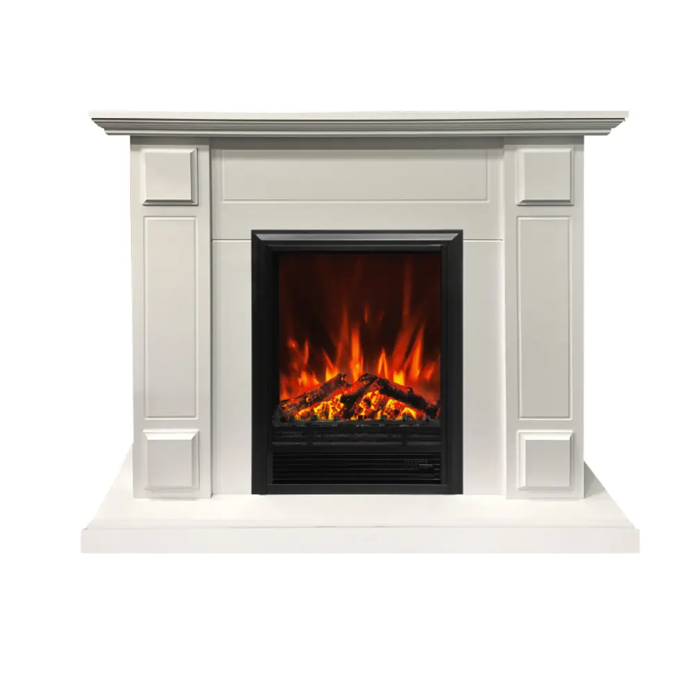 Фото Каминокомплект Realflame Turin WTM-F511 с очагом Eugene-S 1600Вт белый Фото Каминокомплект Realflame Turin WTM-F511 с очагом Eugene-S 1600Вт белый