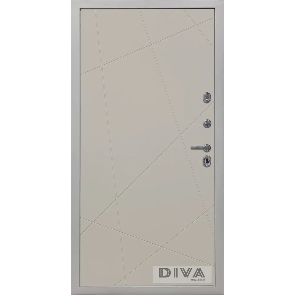 Фото 3 Входная дверь Diva МД-42 УТ-00075379 металлическая правая 205x86см цвет серый Фото 3 Входная дверь Diva МД-42 УТ-00075379 металлическая правая 205x86см цвет серый