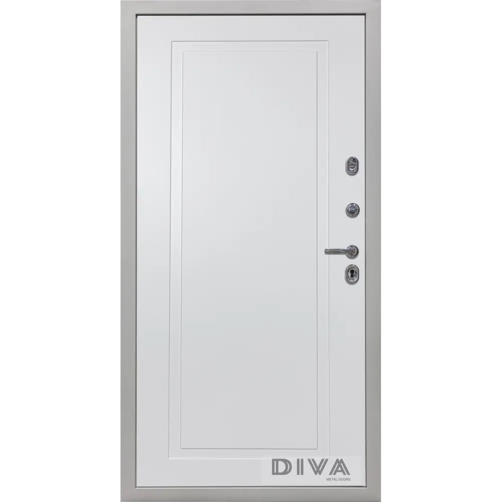 Фото 3 Входная дверь Diva МД-42 УТ-00075386 металлическая правая 205x86см цвет серый Фото 3 Входная дверь Diva МД-42 УТ-00075386 металлическая правая 205x86см цвет серый