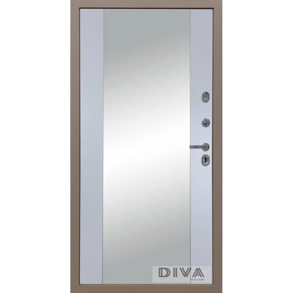 Фото 4 Входная дверь Diva МД-50 205x86см правый цвет Д15 силк маус/бронза с зеркалом Фото 4 Входная дверь Diva МД-50 205x86см правый цвет Д15 силк маус/бронза с зеркалом