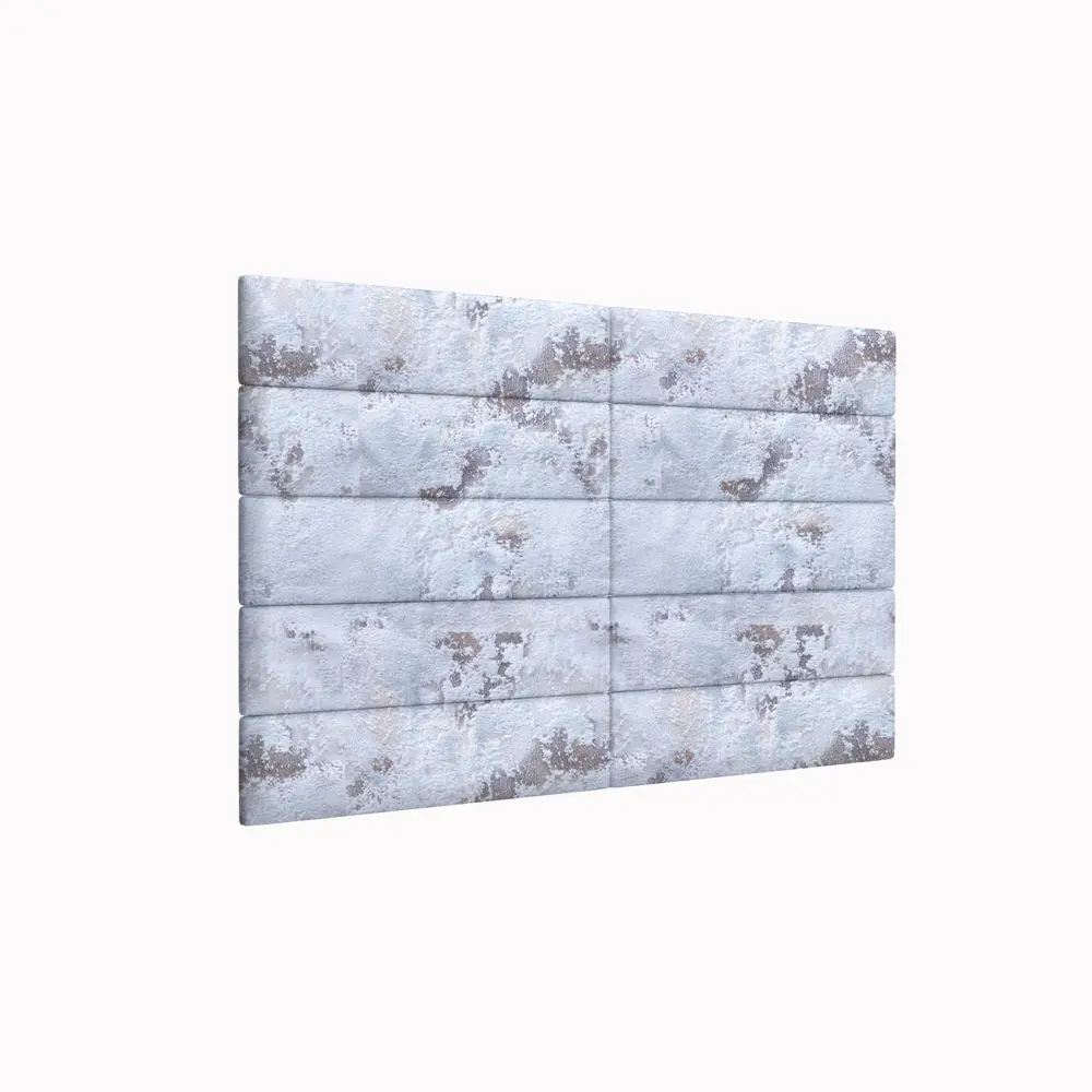 Фото 3 Комплект мягких панелей Tartilla прямоугольник шелк цвет голубой 600x150х35мм 4шт Фото 3 Комплект мягких панелей Tartilla прямоугольник шелк цвет голубой 600x150х35мм 4шт