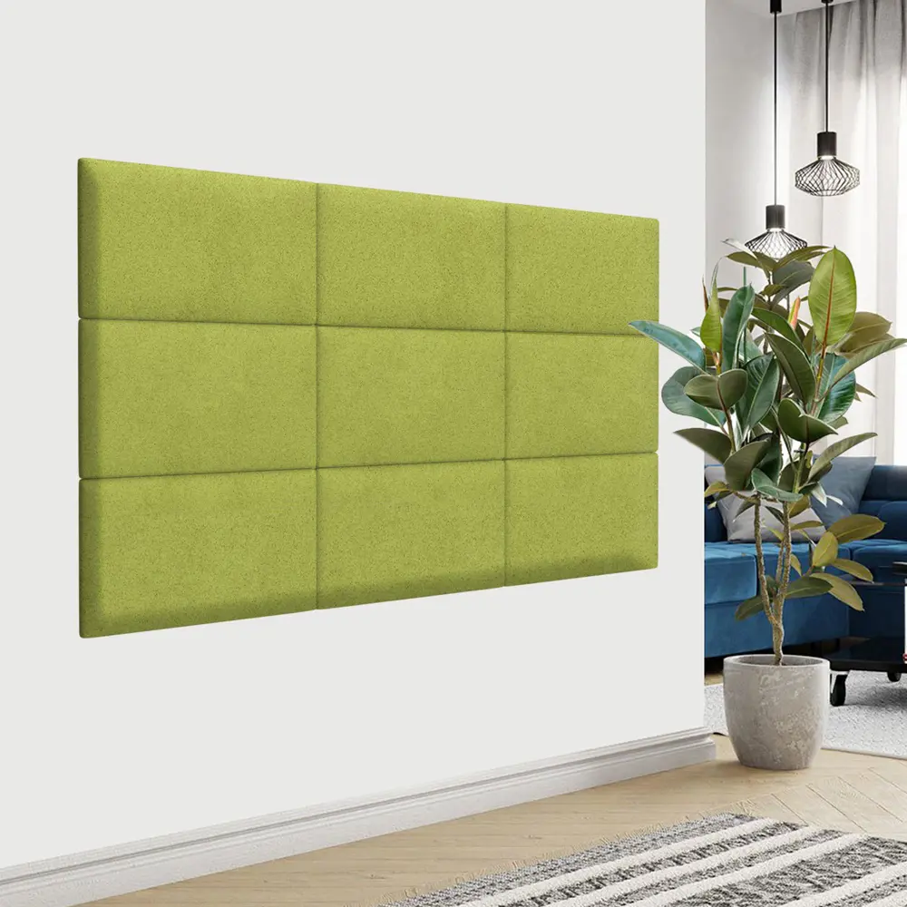 Фото 3 Комплект мягких панелей Tartilla прямоугольник велюр цвет оливковый 500x300x35мм 4шт Фото 3 Комплект мягких панелей Tartilla прямоугольник велюр цвет оливковый 500x300x35мм 4шт