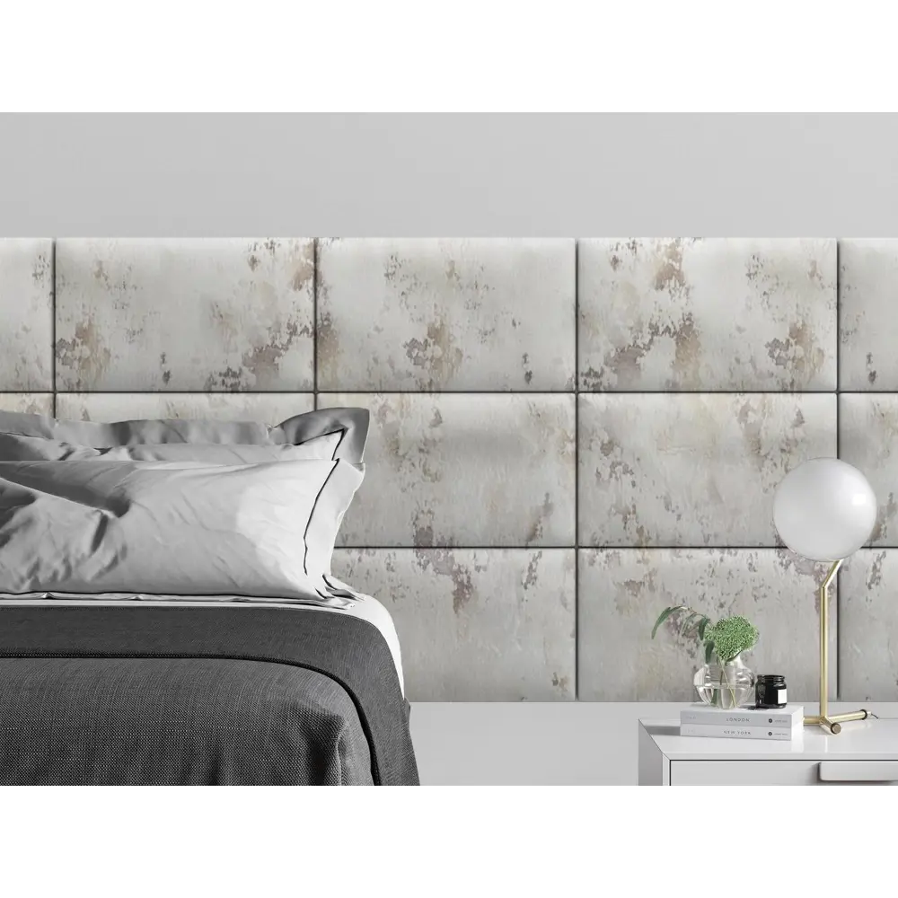 Фото 2 Комплект мягких панелей Tartilla прямоугольник шелк цвет слоновая кость 500x300x35мм 4шт Фото 2 Комплект мягких панелей Tartilla прямоугольник шелк цвет слоновая кость 500x300x35мм 4шт