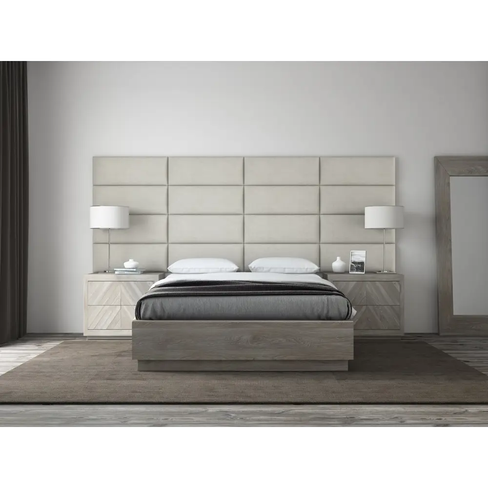 Фото Комплект мягких панелей Tartilla прямоугольник велюр цвет ваниль 800x300x29мм 4шт Фото Комплект мягких панелей Tartilla прямоугольник велюр цвет ваниль 800x300x29мм 4шт