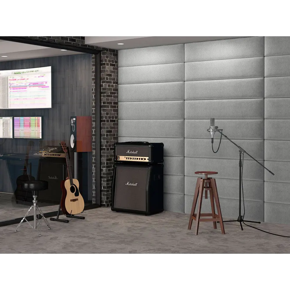 Фото 3 Комплект мягких панелей Tartilla прямоугольник эко кожа цвет серый 1000x300x29мм 4шт Фото 3 Комплект мягких панелей Tartilla прямоугольник эко кожа цвет серый 1000x300x29мм 4шт