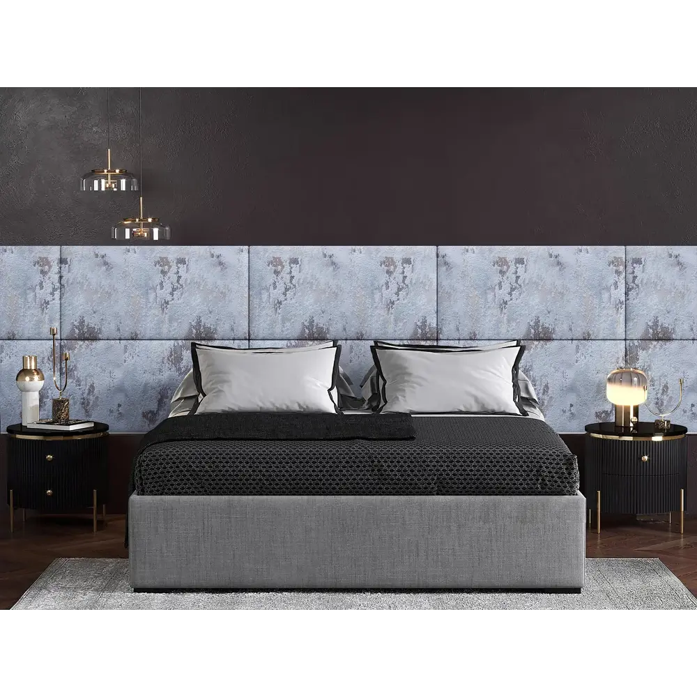 Фото 2 Мягкая панель Tartilla прямоугольник шелк цвет голубой 1000x500x29мм 1шт Фото 2 Мягкая панель Tartilla прямоугольник шелк цвет голубой 1000x500x29мм 1шт