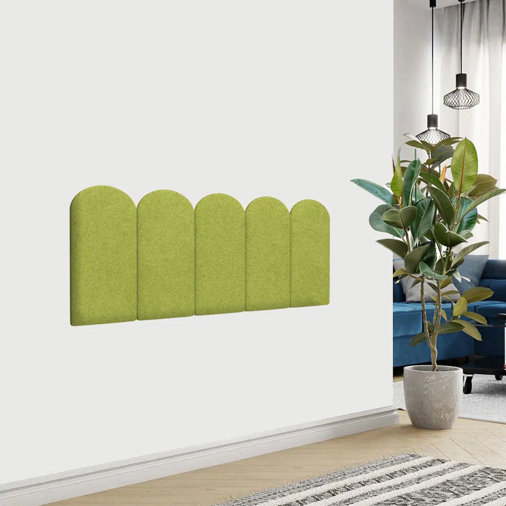 Фото 2 Комплект мягких панелей Tartilla арка велюр цвет оливковый 600x300x35мм 2шт Фото 2 Комплект мягких панелей Tartilla арка велюр цвет оливковый 600x300x35мм 2шт