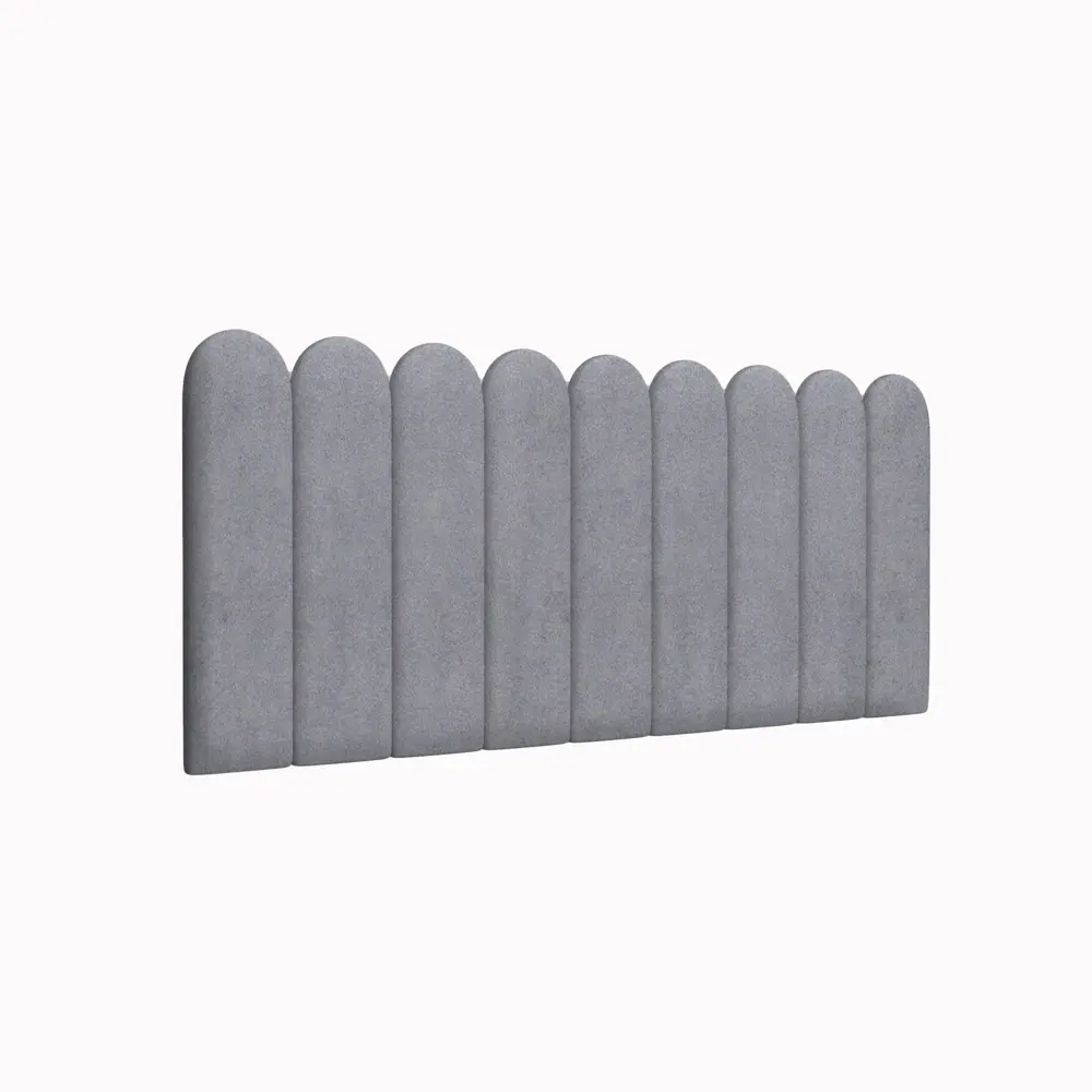 Фото 2 Комплект мягких панелей Tartilla арка замша цвет серый 600x150x35мм 4шт Фото 2 Комплект мягких панелей Tartilla арка замша цвет серый 600x150x35мм 4шт