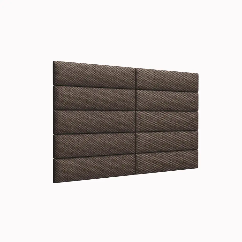 Фото 3 Комплект мягких панелей Tartilla прямоугольник рогожка цвет коричневый 600x150x35мм 2шт Фото 3 Комплект мягких панелей Tartilla прямоугольник рогожка цвет коричневый 600x150x35мм 2шт