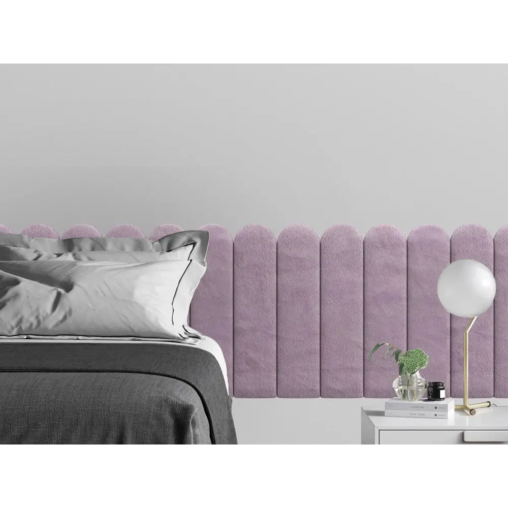 Фото Комплект мягких панелей Tartilla арка велюр цвет розовый 600x150x35мм 2шт Фото Комплект мягких панелей Tartilla арка велюр цвет розовый 600x150x35мм 2шт