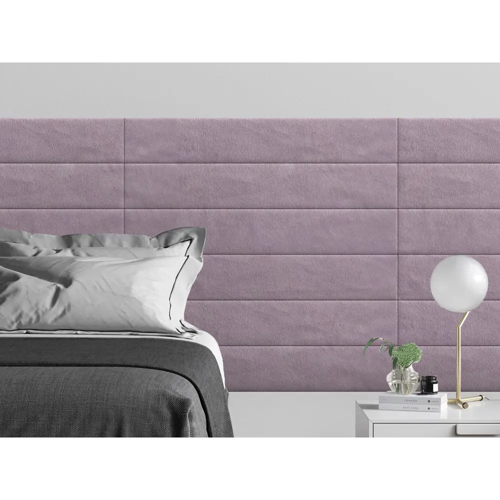 Фото 3 Комплект мягких панелей Tartilla прямоугольник велюр цвет розовый 900x150x35мм 2шт Фото 3 Комплект мягких панелей Tartilla прямоугольник велюр цвет розовый 900x150x35мм 2шт