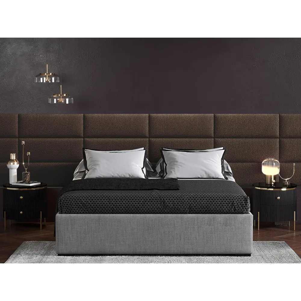 Фото Мягкая панель Tartilla прямоугольник рогожка цвет коричневый 800x300x29мм 1шт Фото Мягкая панель Tartilla прямоугольник рогожка цвет коричневый 800x300x29мм 1шт