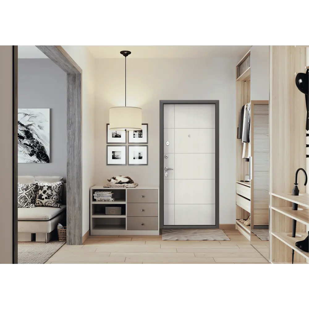 Фото 2 Дверь входная Torex Delta 112 205x86см левая белая Фото 2 Дверь входная Torex Delta 112 205x86см левая белая