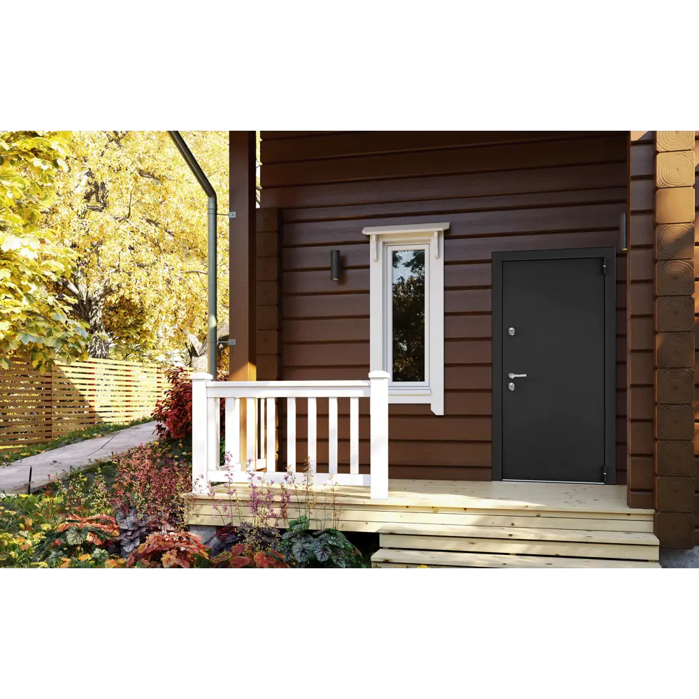 Фото Дверь входная Torex Village advanced 205x95 см правая серая Фото Дверь входная Torex Village advanced 205x95 см правая серая