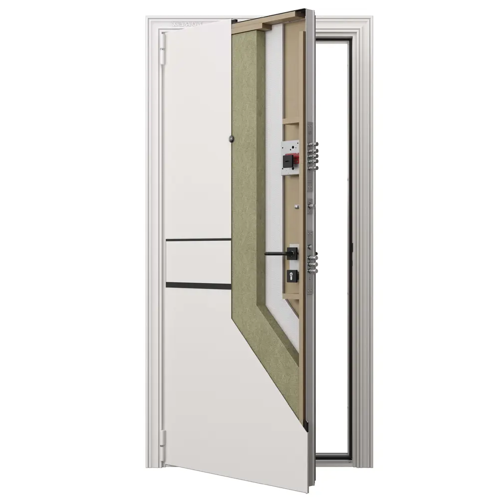 Фото 3 Дверь входная Torex Comfort X 210x95 см левая белая Фото 3 Дверь входная Torex Comfort X 210x95 см левая белая