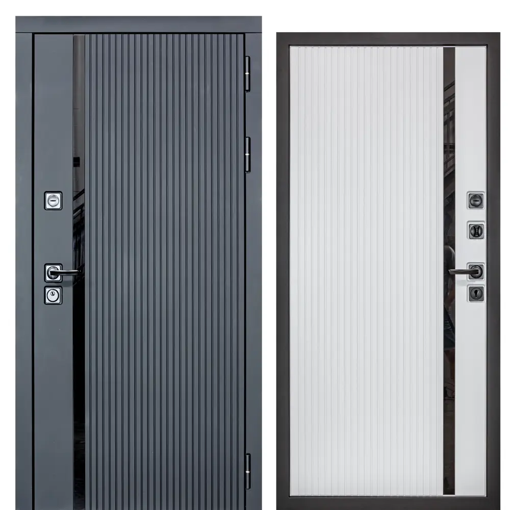 Фото Входная дверь Diva МХ-46 205x86см правый цвет белый матовый Фото Входная дверь Diva МХ-46 205x86см правый цвет белый матовый